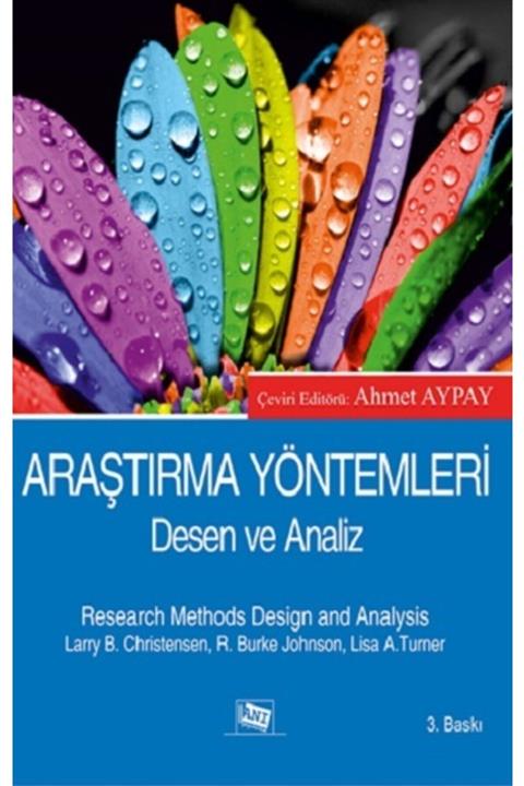 Anı Yayıncılık Araştırma Yöntemleri : Desen Ve Analiz