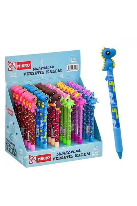 Mikro Versatil Kalem Dinazor Başlıklı 0.7 Mm Mp 524 (36 Lı Stand)