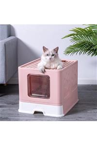 Go İthalat Mikopet Elevator Lux Kedi Tuvaleti-pembe