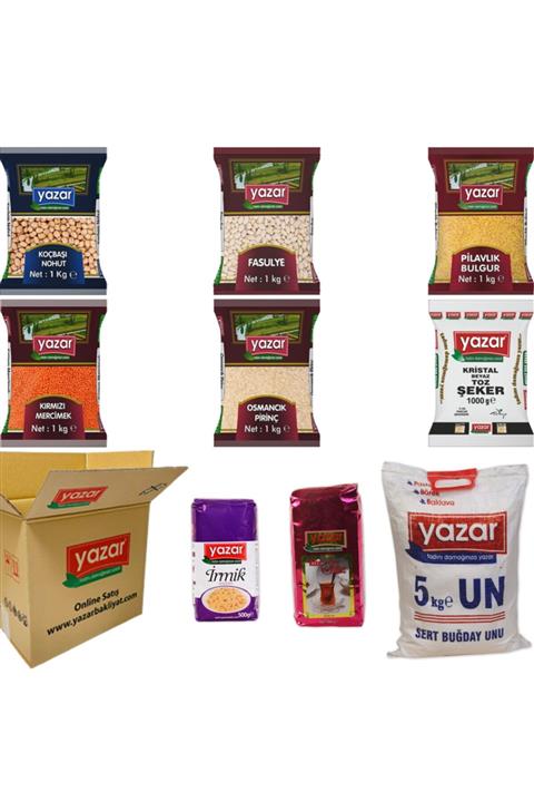 YAZAR Ramazan Kumanya Gıda Paketi 9 Parça 12kg