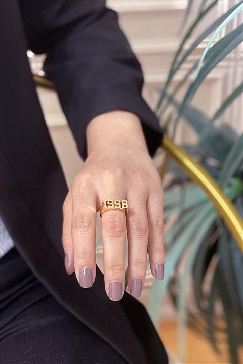 Çlk Accessories Doğum Tarihli 1998 Ayarlanabilir Yüzük Tryüzük1090 Y32503