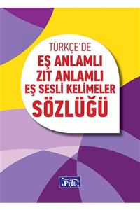 Parıltı Yayınları Ilköğretim Eş Anlamlı Zıt Anlamlı Eş Sesli Kelimeler Sözlüğü