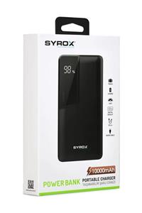 Syrox 10.000 Mah Taşınabilir Powerbank Led Ekran Beyaz