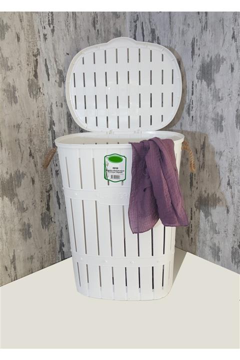ODİ HOME Halatlı Kirli Çamaşır Sepeti Beyaz