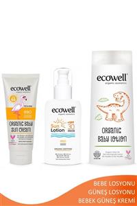 Ecowell Organik Bebek Güneş Bakım Seti (3 Ürün)