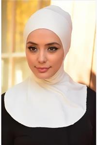 Gültopu Eşarp & Şal Kadın Krem Boyunluklu İç Bone