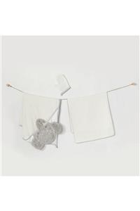 Coco Store Andywawa Ac22182 I Love My Mummy And Daddy 3lü Müslin Bebek Banyo Havlu Seti Grey Melange