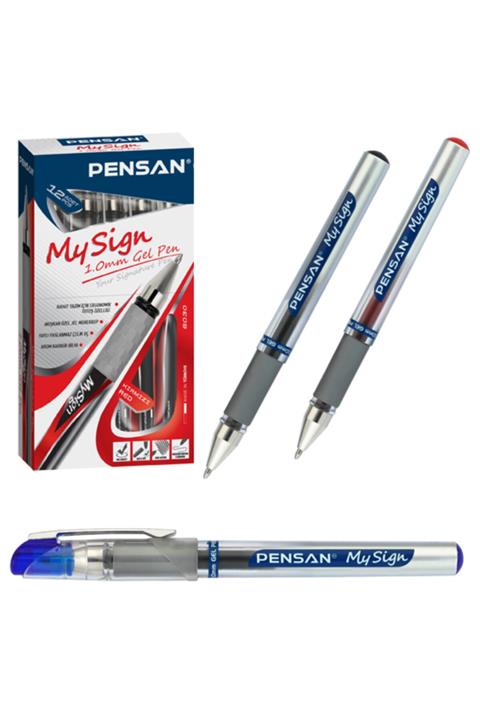 Pensan Roller Kalem My-sıgn Jel Bilye Uçlu Imza Kalemi 1.0 Mm Mavi 6030