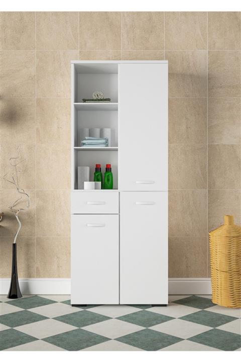 Modilayn Çok Amaçlı Dolap Banyo Dolabı Mutfak Dolabı Ofis Dolabı Raflı Geniş Bölmeli