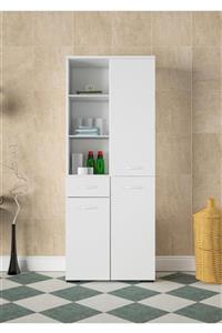 Modilayn Çok Amaçlı Dolap Banyo Dolabı Mutfak Dolabı Ofis Dolabı Raflı Geniş Bölmeli