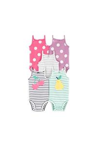 Carter's Kız Bebek Renkli  5'li Body Set 1k445110