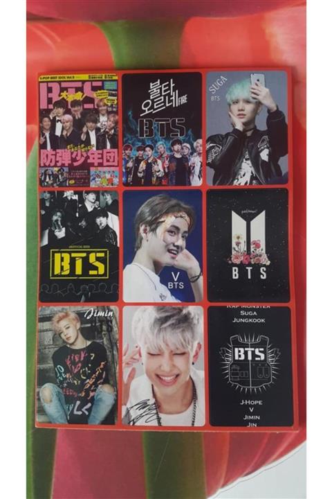 Panda Bts Defter-kitap-ajanda-telefon-tablet Sticker Seti
