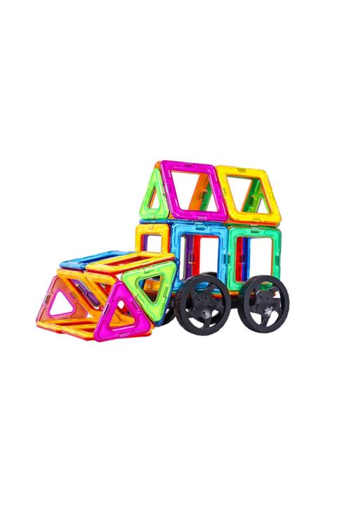 Zenkid Magblock Magnet - Manyetik Lego 144 Parça Zeka Geliştirici Eğitici Oyuncak - Çocuklar Için Eğitici