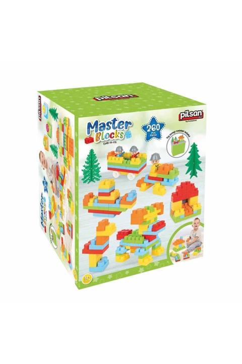PİLSAN Master Bloks Kapaklı Kutu 260 Parça