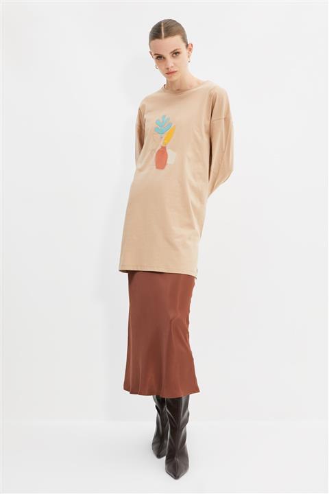 Trendyol Modest Camel Suprem Tunik TCTSS21BZ1617