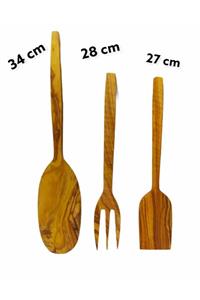 naturalife Zeytin Ağacı El Yapımı Spatula Seti 3 Lü