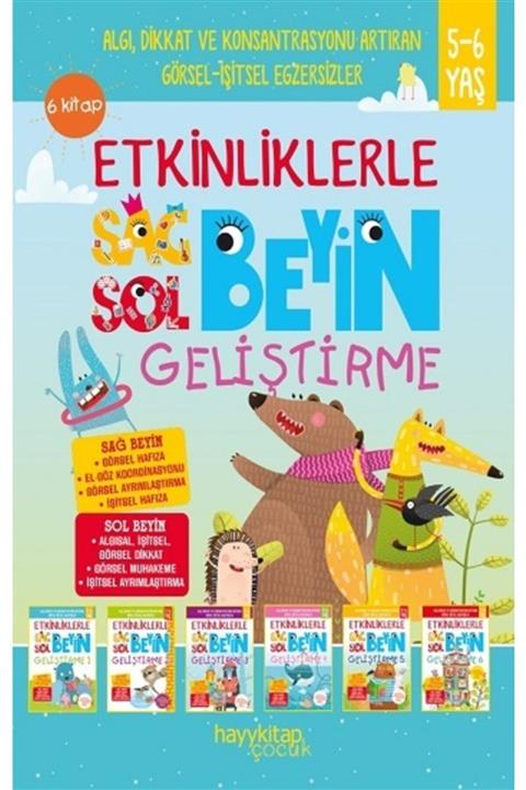 Hayykitap Etkinliklerle Sağ Beyin Sol Beyin Geliştirme  6’lı Set