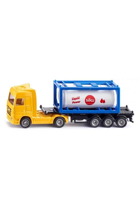 Siku Truck With Tank Container Maket Metal Model Araç N:1795