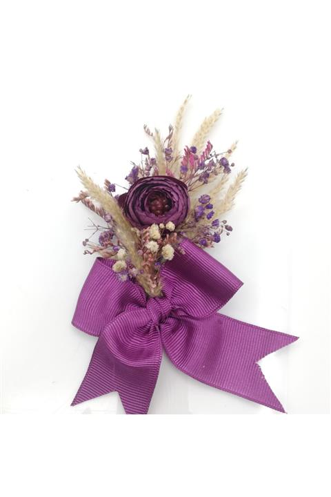 Lora Davet Söz Nişan Tepsisi Çiçeği mürdüm