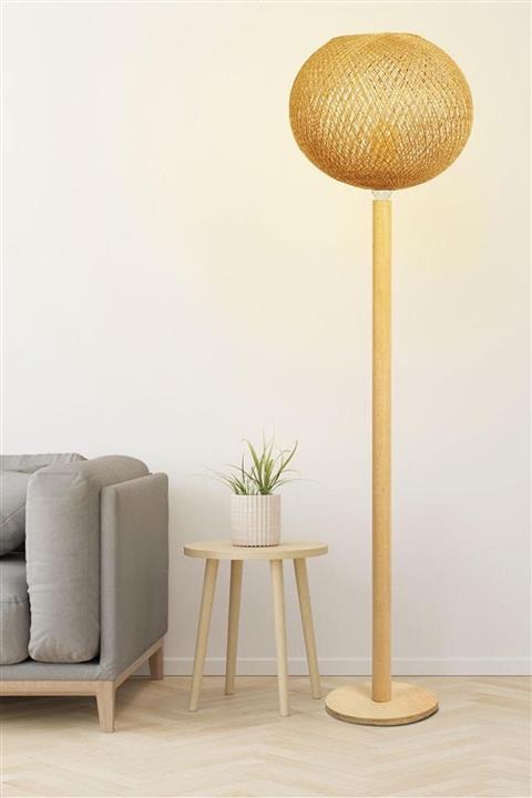 VUDIVA Özel Tasarım Bambu Ahşap Lambader