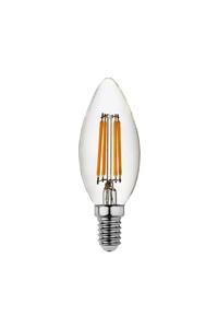 Heka Erd35 Düz Mum Edison Flamanlı Rustik Led Ampul 8 Watt