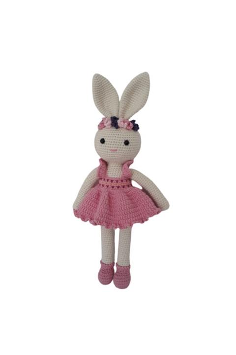 OYUNCAKPARK Çiçekli Tavşan Uyku Arkadaşı Amigurumi Organik Oyuncak