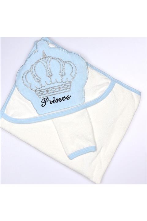 Bebelive Prens Nakışlı Havlu Lif Seti