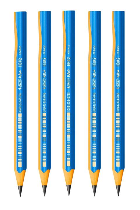 Kırtasiye Kurdu Bic Kids Evolution Üçgen Jumbo Kurşun Kalem Mavi 5 Adet