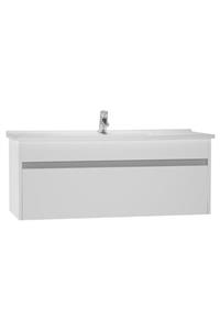 VitrA S50+ 120cm Lavabo Dolabı Beyaz Cekmeceli