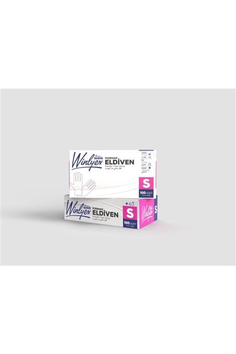 Reflex Glove Winlyex Pudrasız Eldiven 2 Paket(200 Adet) Beyaz (s Beden )