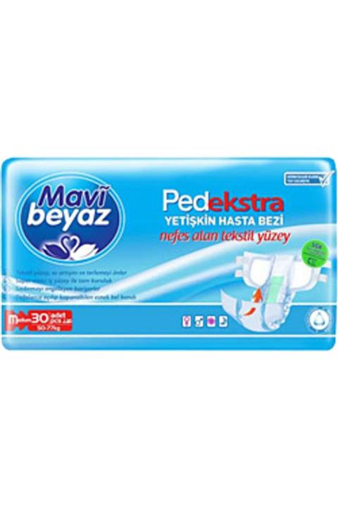 Mavi beyaz Bağlamalı M Hasta Bezi