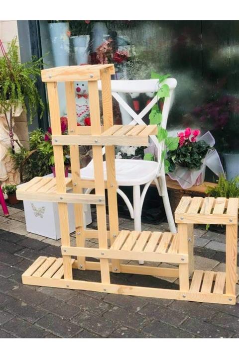 SEB AHŞAP Ahşap Saksı Çiçeklik