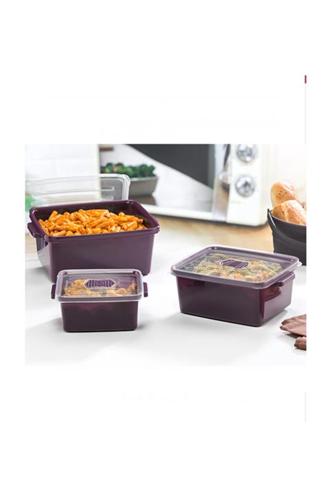 CABARRE ICON Mıcro Keeper Dikdörtgen Mikrodalga Seti 3'lü