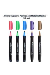 artline Supreme Permanent Metallic Marker 5li Set