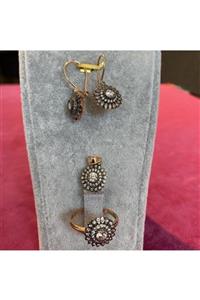 Goza Jewellery Vintage Rose Altın Mini Set