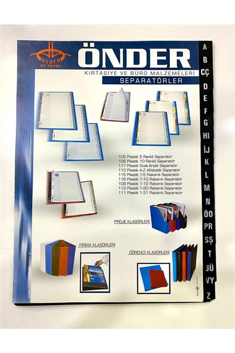 Önder Plastik Seperatör A-z Siyah