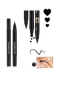 AİLY COSMETİCS Çift Uçlu Bir Tarafı Kalp Bir Tarafı Eyeliner