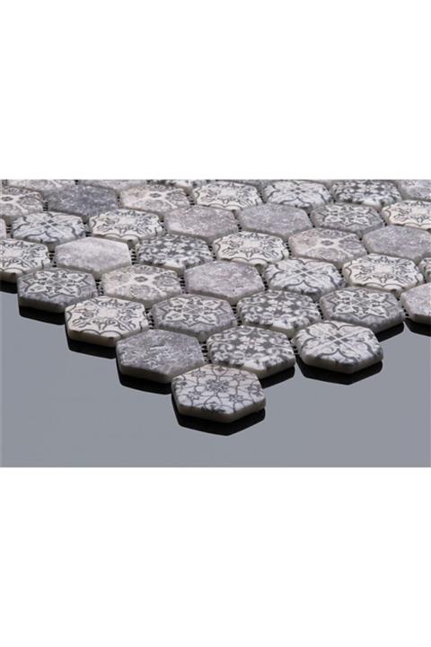 YAPISINDAVAR Dijital Baskılı Altıgen Mozaik