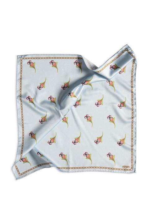 CİVAN İSTANBUL Unisex Mavi Desenli Mendil