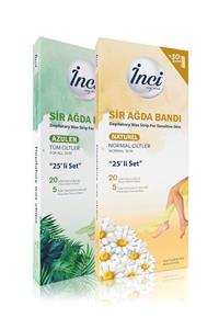 İnci Ağda Inci 25'li Naturel Ve Azulen Sir Ağda Bantları X2 Adet