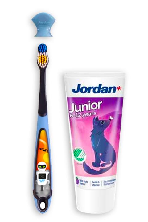 JORDAN 6-9 Yaş Diş Fırçası & Diş Macunu Seti (50 Ml)