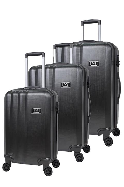 Matmazel 3'lü Valiz Seti Antrasit