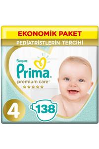 Prima Premium Care 4 Beden Ekonomik Paket 9-14 Kg (3*46) 138 Adet