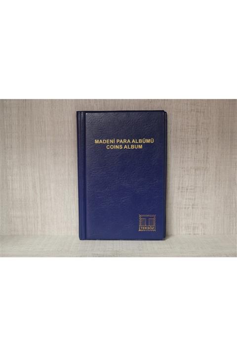 TEKSÖZ Madeni Para Albümü Kapamalı 60 Adetlik Lacivert