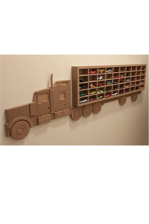 dekormaca Hot Wheels Metal Araba Kamyon Standı Duvar Raf