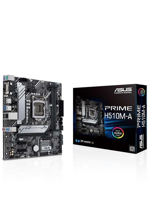 ASUS Prıme H510m-a H510 Ddr4 M.2 Pd/hdmı/vga Pcı4.0 1200p Anakart