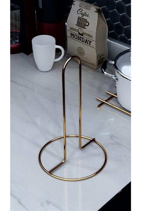AP STORE Altın Kaplama Paslanmaz Dolu Çelik Havlu Peçetelik, Metal Havluluk