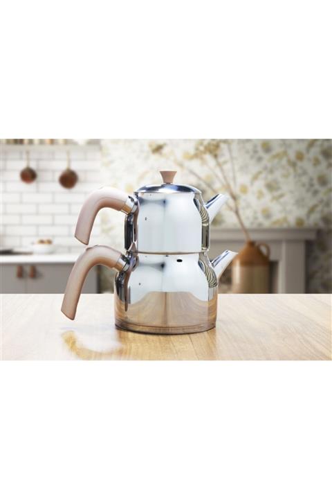 Papatyam Sude Mini Çelik Çaydanlık Takımı