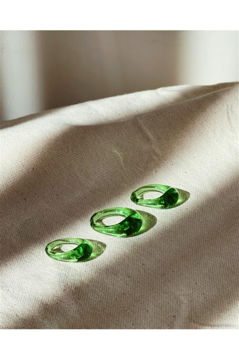 Minizooistanbul Minizoo Cam Yüzük Şeffaf Yeşil (adet)