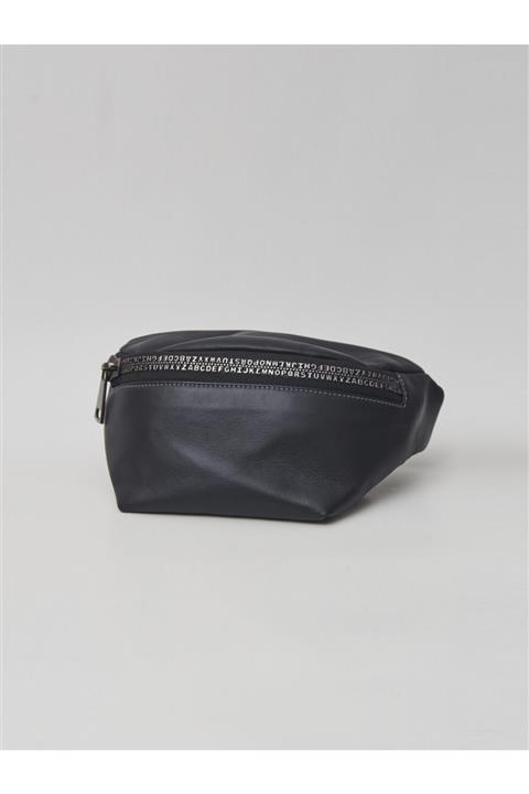 BurayBags Hakiki Deri Bel Çantası Siyah